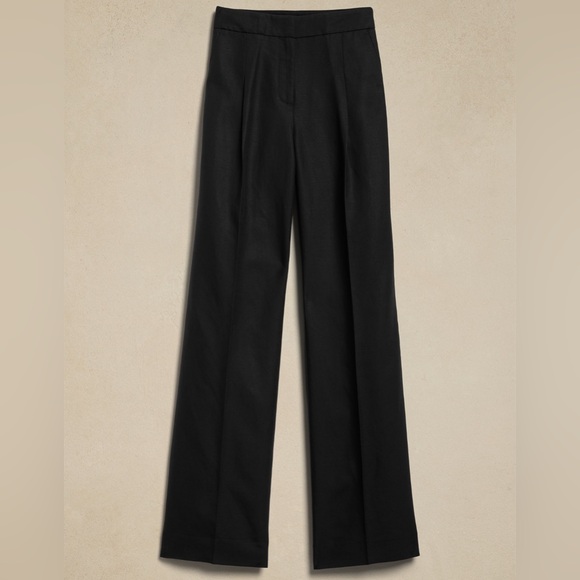 NWT! Banana Republic Black Tencel-Linen Wide-Leg Pant - Multiple Sizes 💛🩵 - Picture 5 of 5